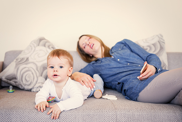 Mamina izgorelost kot eden od vzrokov pogostega zbujanja